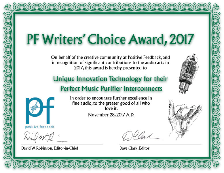 The 14th Annual Positive Feedback Writers' Choice Awards for 2017